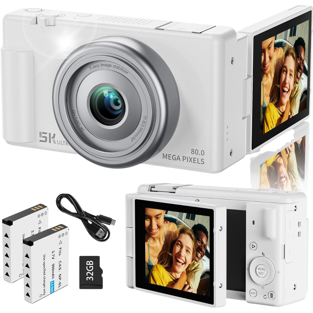 Jexylon 80MP Autofocus True 5K Digital Camera