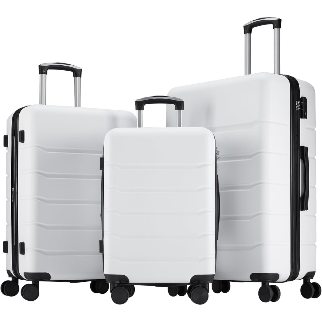3-Piece Olixis Carry On Luggage Set With Spinner Wheels