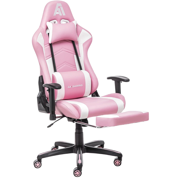 Adjustable Gaming Chair With Footrest