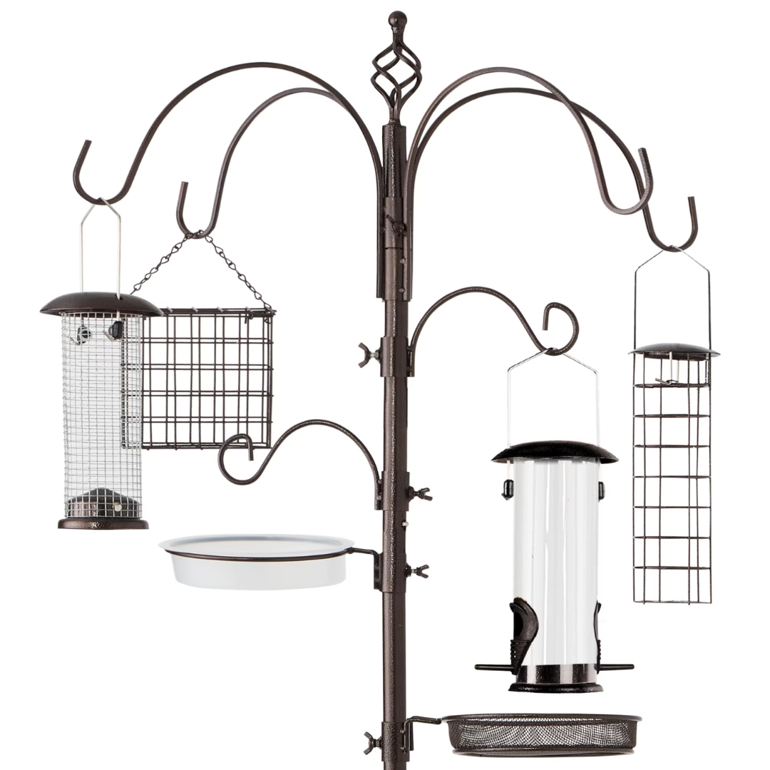 Best Choice Products 89" 6-Hook Bird Feeding Station