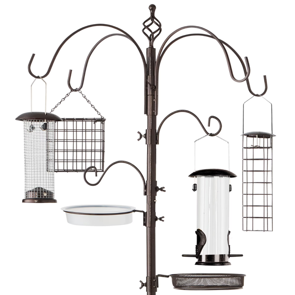 Best Choice Products 89" 6-Hook Bird Feeding Station