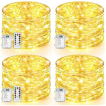 4-Pack 132ft 400LED Waterproof Battery Operated Fairy Lights