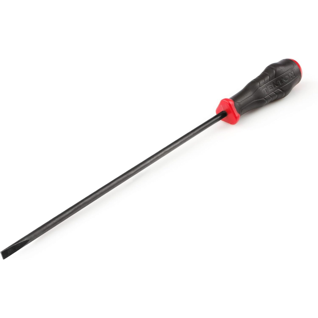 TEKTON Long 3/16" Slotted High-Torque Black Oxide Blade Screwdriver