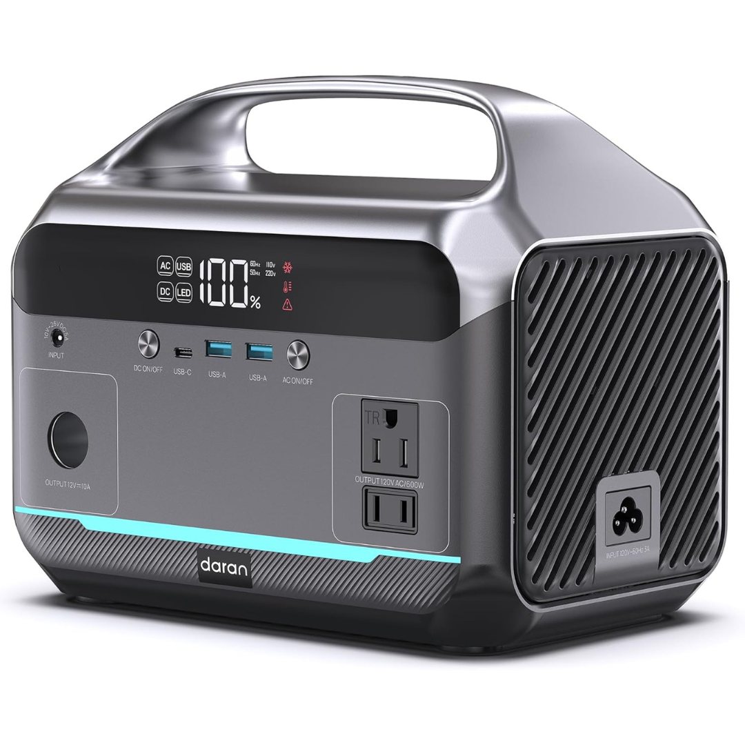 DARAN 600W 288Wh LiFePO4 Solar Generator