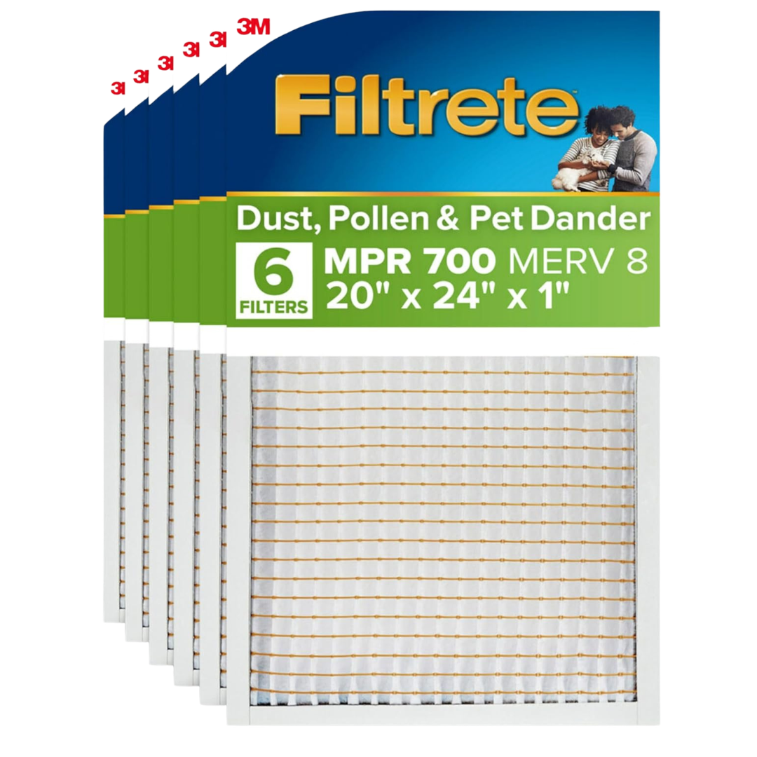 6-Pack Filtrete AC Furnace Air Filter (20 X 24 X 1 Inch)
