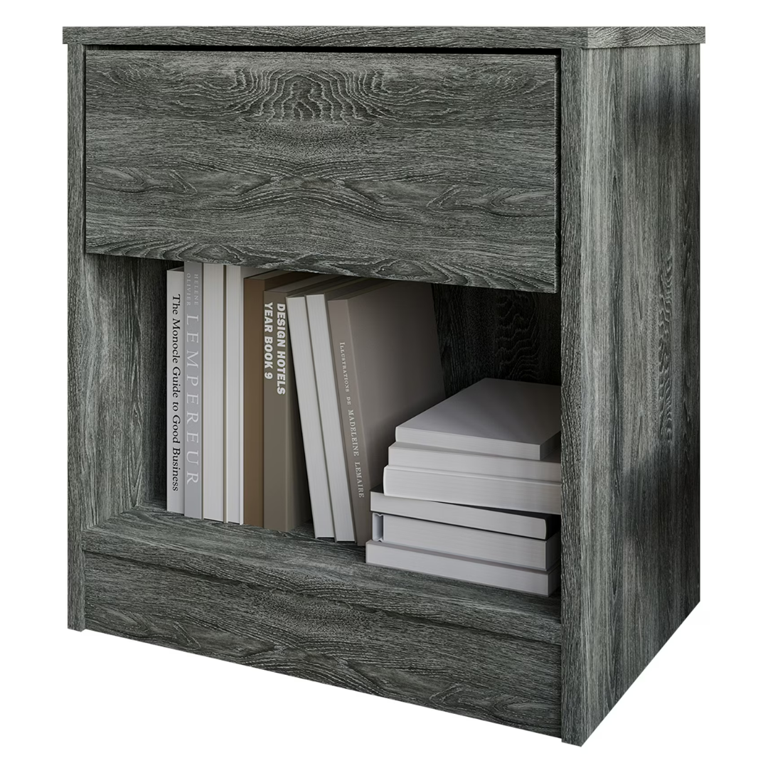 Castle Place Minimalist Nightstand With 1 Drawer