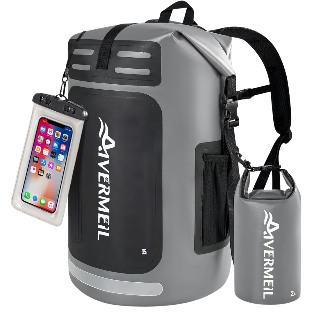 Dry Bag 35L Waterproof Backpack With Phone Case & Mini Backpacks