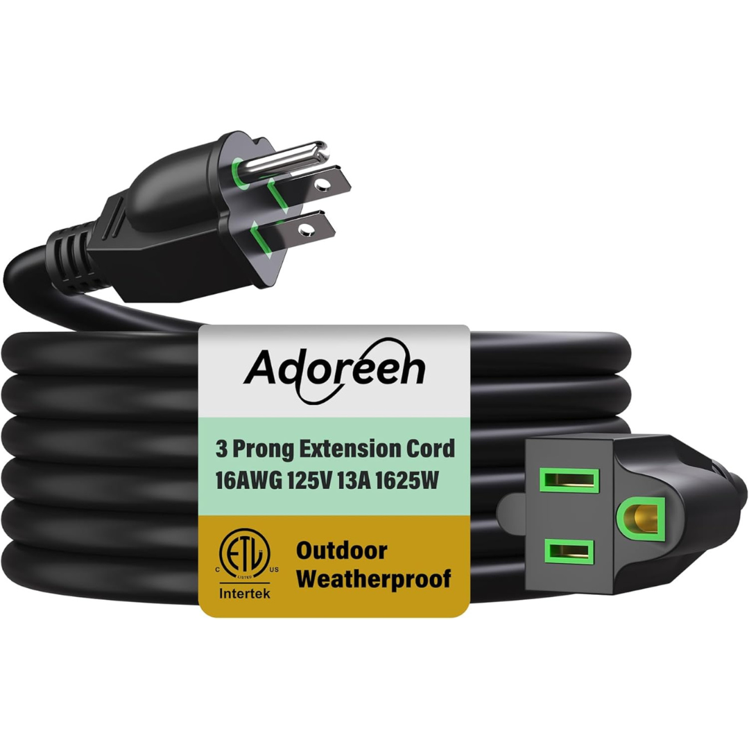 25-Ft 16 AWG 3-Prong Weatherproof Outdoor Extension Cord