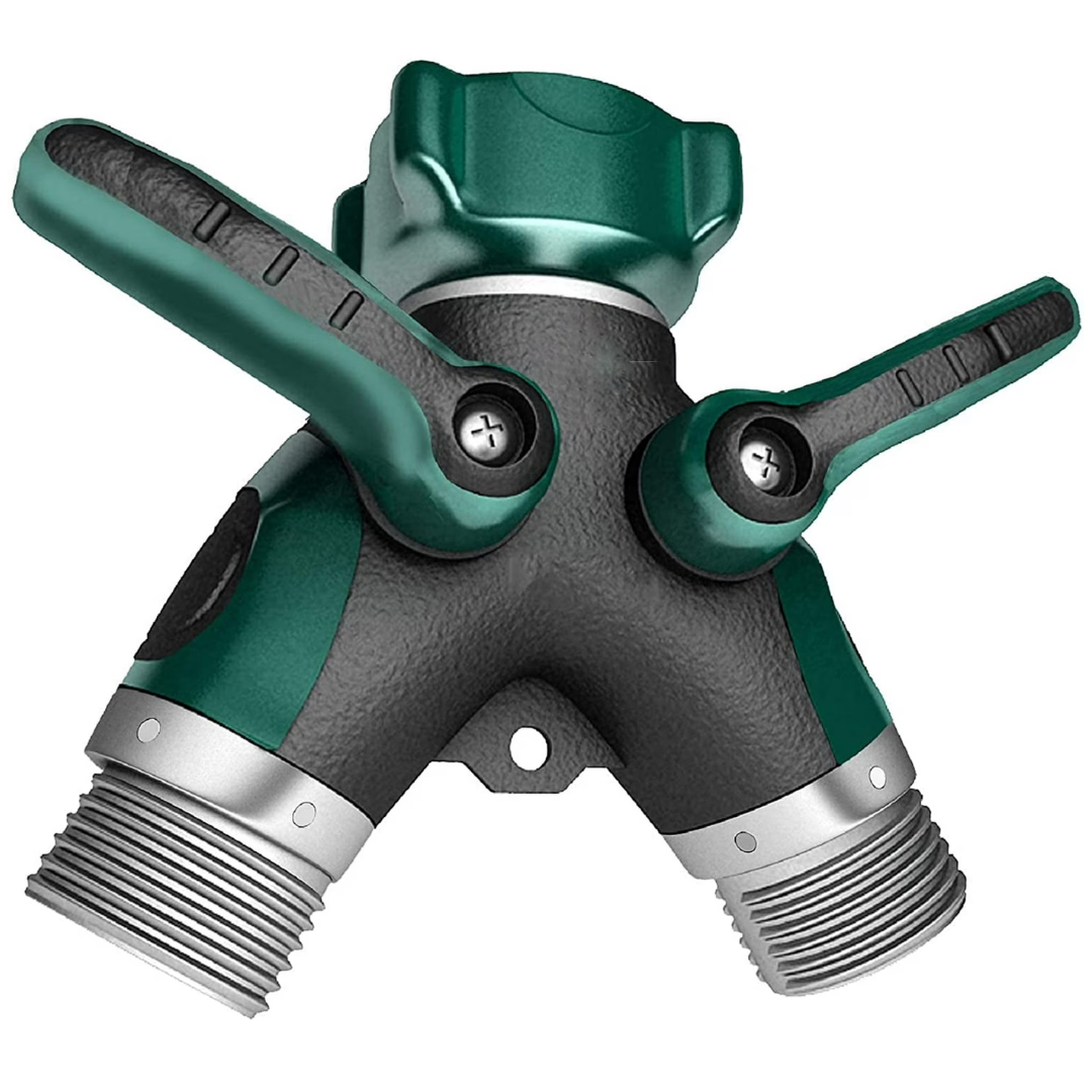2 Way Garden Metal Hose Splitter
