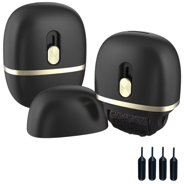 2-Pack Lomil Identity Protection Roller Stamp Set With 4 Refills