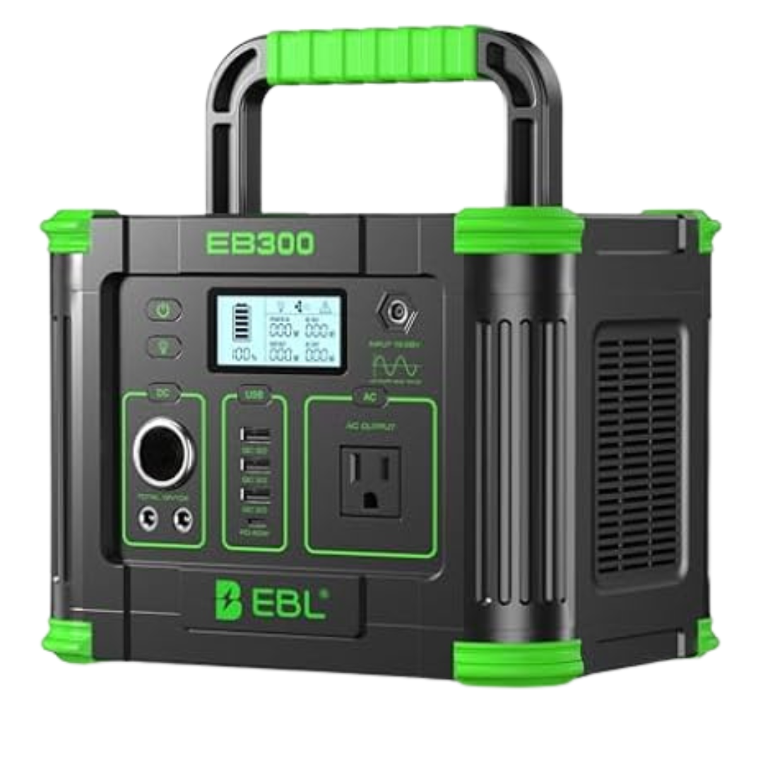 330W EBL Portable 288.6Wh Solar 60W USB-C PD Power Station