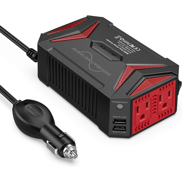 BESTEK 300W 12V DC To 110V AC Pure Sine Wave Power Inverter (3 Colors)