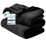 Bedsure Fleece Throw Blanket For Couch Black (50 X 60 Inch)