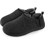 Snug Leaves Men's Faux Wool Slippers