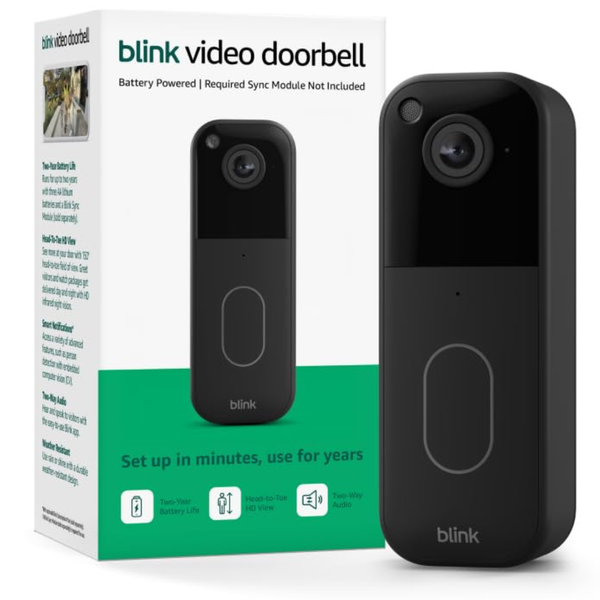 Blink Video Doorbell with Head-to-toe HD view