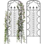 Idzo 71 Inch Decorative Durable Powder Coating Metal Trellis