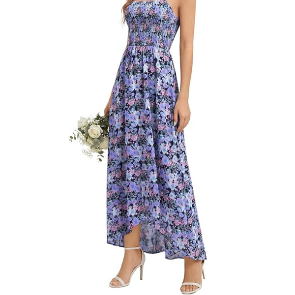 Women's Boho Flowy Floral Print Sundress