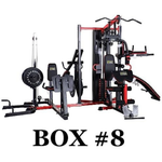 Fitvids Multifunctional Home Gym System Workout Station, 122.5LB