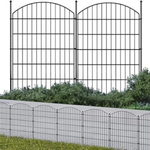 10-Pack Luckpro 32" x 23.6ft Garden Fence No Dig Metal Panels