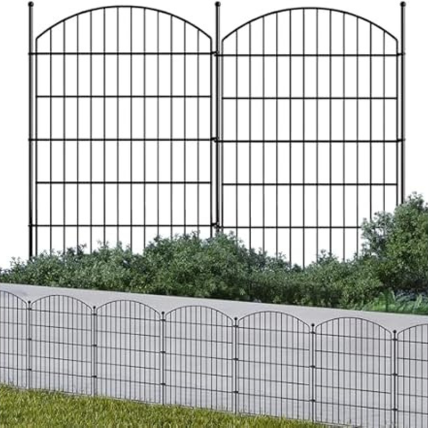 10-Pack Luckpro 32" x 23.6ft Garden Fence No Dig Metal Panels