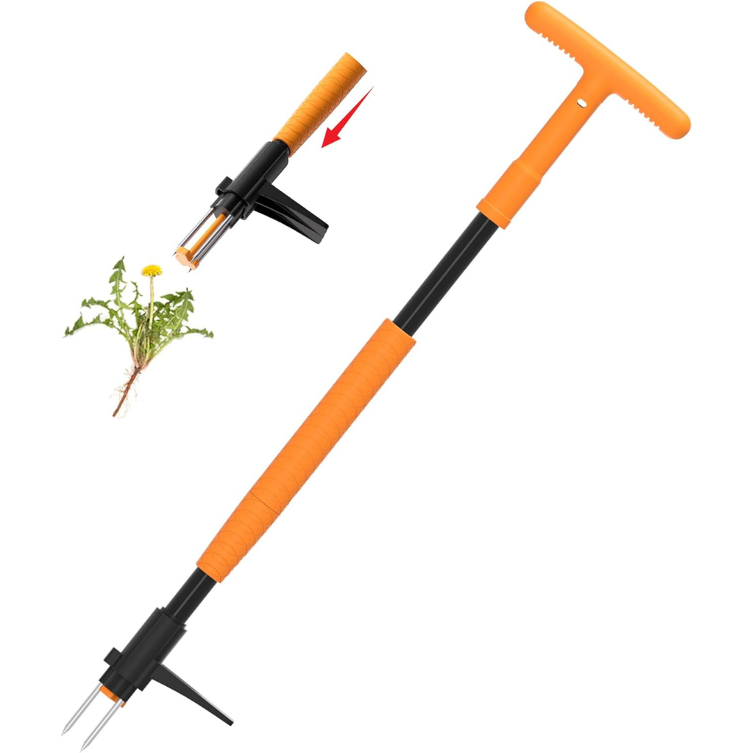 Fully Stand Up Weed Remover Tool With 3 Claws