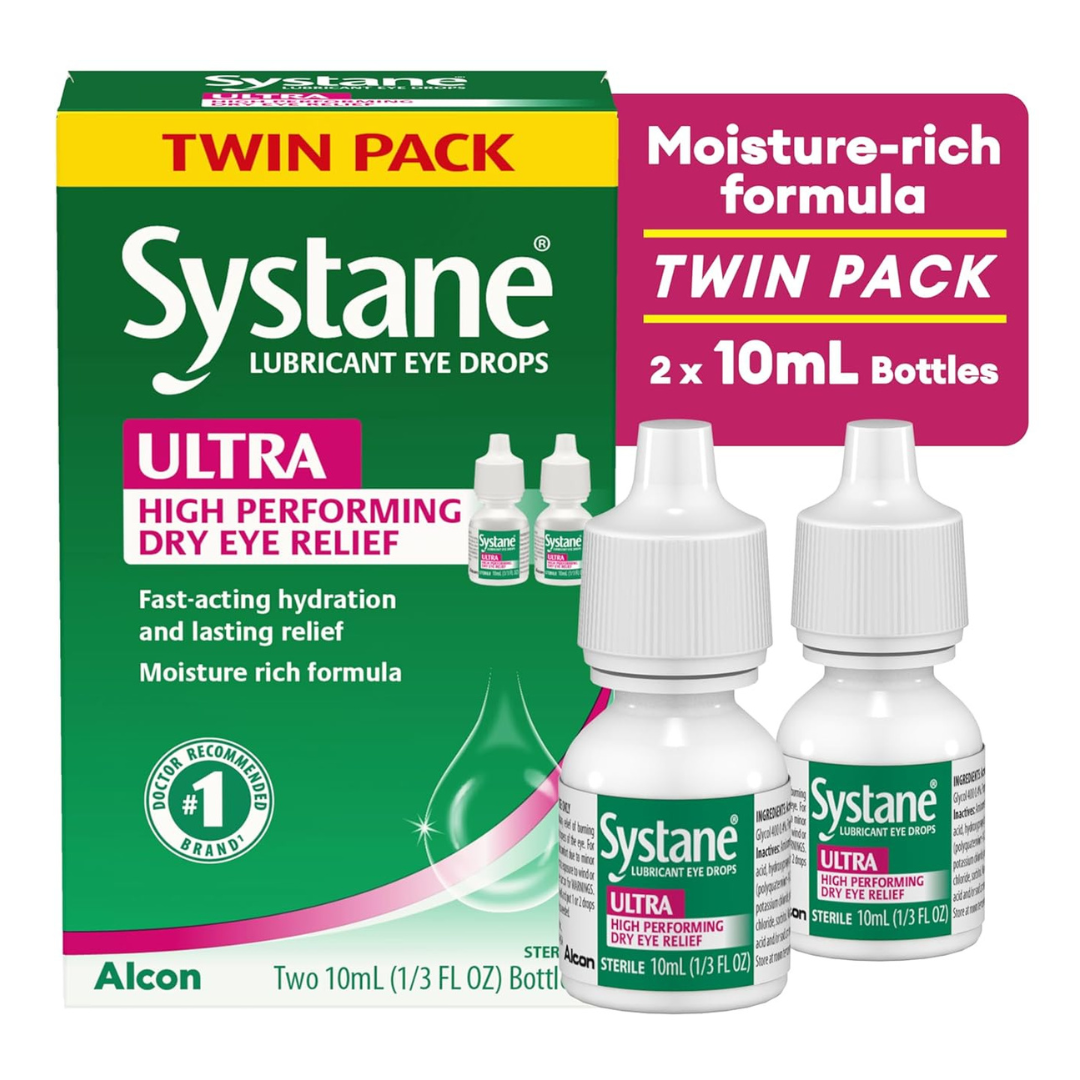 Twin-Pack Systane Ultra Lubricant Eye Drops (0.33 Oz)