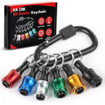 6-Piece Katerk 1/4" Hex Shank Screwdriver Bit Holder Set