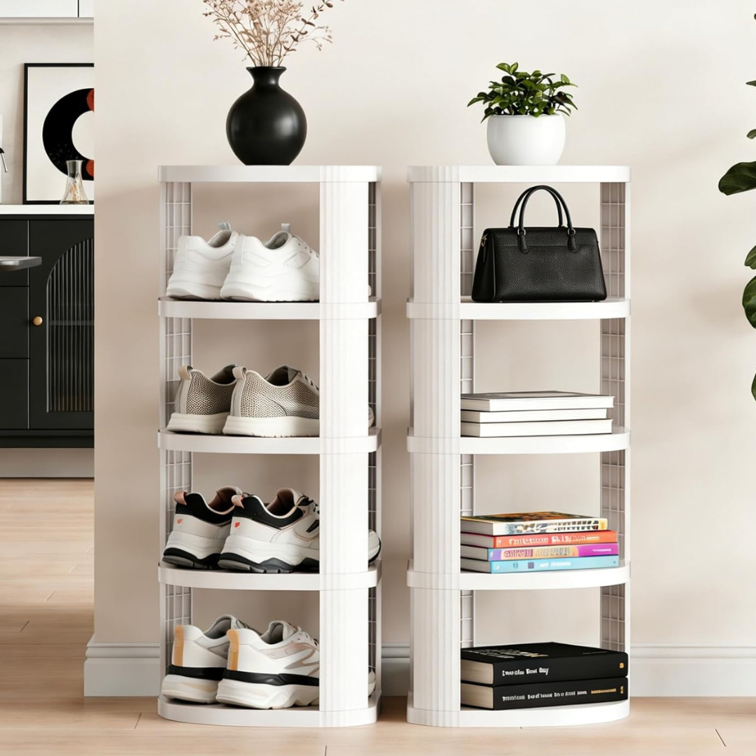 10-Tier NestOrganix Vertical Stackable Space Saving Shoe Rack