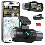 GKU 4K 3-Channel Dash Cam With GPS And WiFi