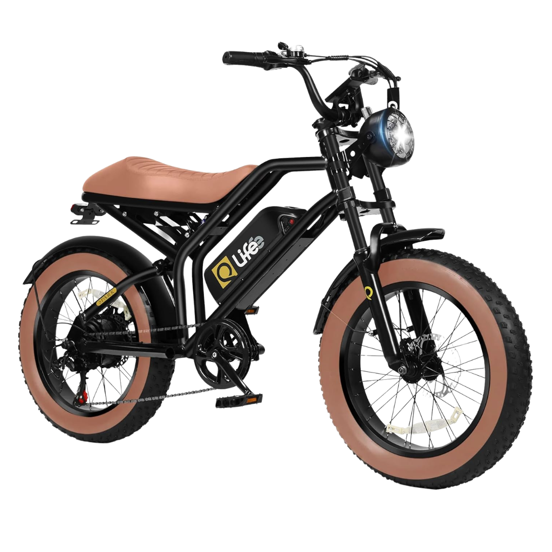 Qlife 1500W 28MPH Electric Bike With 7-Speeds & 4-Riding Modes