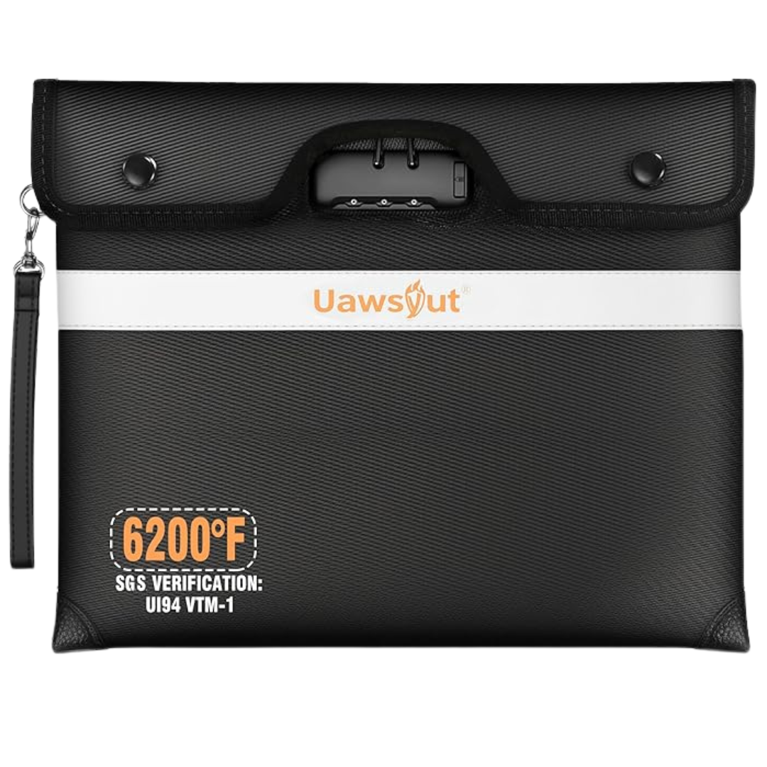 Fireproof Document Bag With Lock (2 Colors)