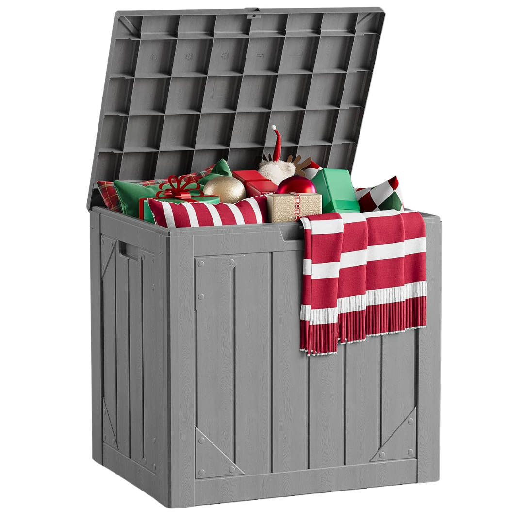 30-Gallon Make Changes Outdoor Lockable Storage Box