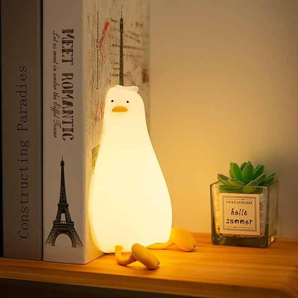 Happybag LED Lying Flat Duck Night Light (3 Levels)
