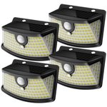 4-Pack Waterproof 120-LED Solar Motion Sensor Lights