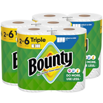 6 Triple Rolls (=18 Reg) Bounty Select-A-Size Paper Towels