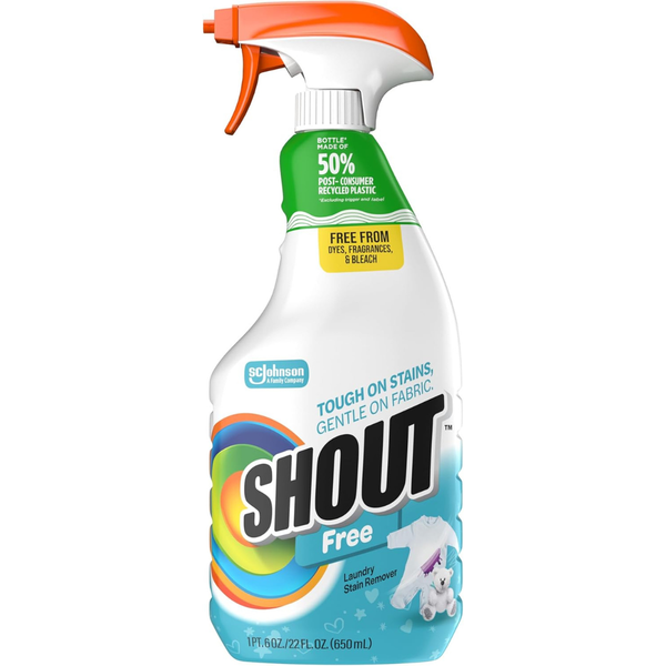 22oz Shout Free Laundry Stain Remover Spray Bottle