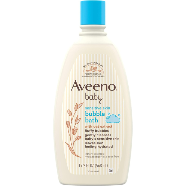 19.2-Oz Aveeno Baby Sensitive Skin Bubble Bath With Oat Extract