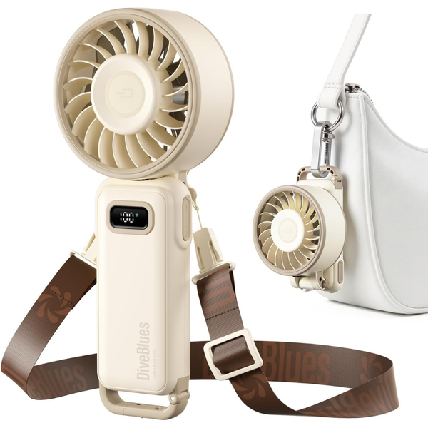 4-in-1 Personal Neck Fan W/ 100 Speed Stepless Control (Various)