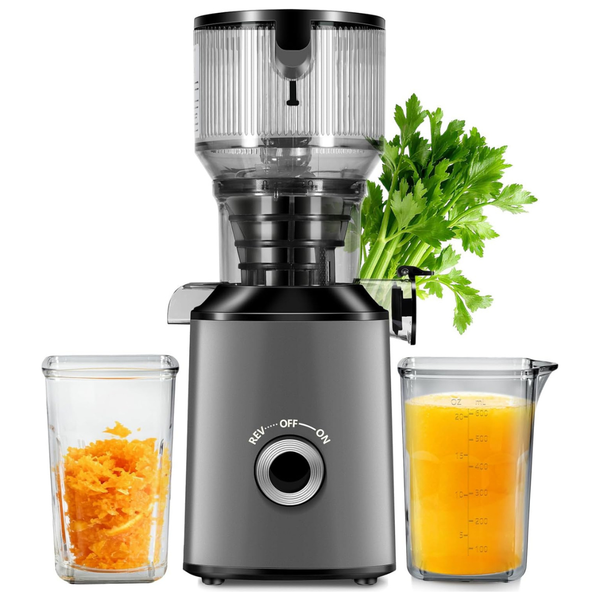 Cold Press Juicer Machine W/ 5.8" Extra Wide Feed Chute
