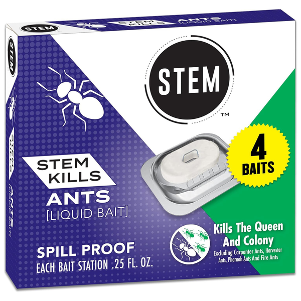 STEM Liquid Ant Baits Indoor Ant Killer With 4 Bait Stations