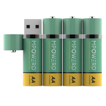 2-Pack 1200mAh BioLite Viri USB Rechargeable AA Batteries