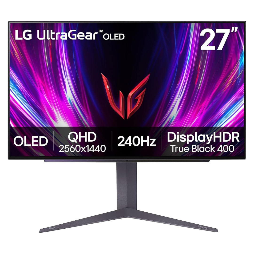 27" LG UltraGear 27GS93QE-B WQHD 240Hz 0.3ms HDR OLED Freesync And G-SYNC Compatible Le Monitor