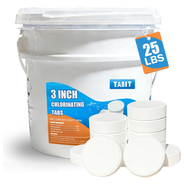 TABIT 25 Pounds Swimming Pool Long Lasting Chlorinating Tablets