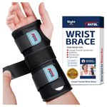 Featol Adjustable Pain Relief Right Hand Wrist Brace For Carpal Tunnel