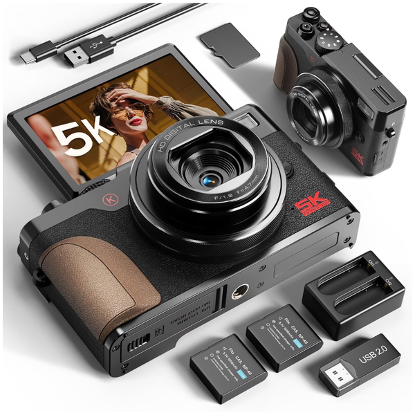 NBD 64MP 5K 18X Zoom Autofocus Digital Camera