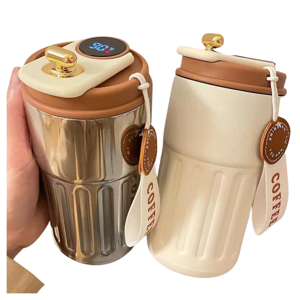 450ML Stainless Steel LED Temperature Thermo Bottle