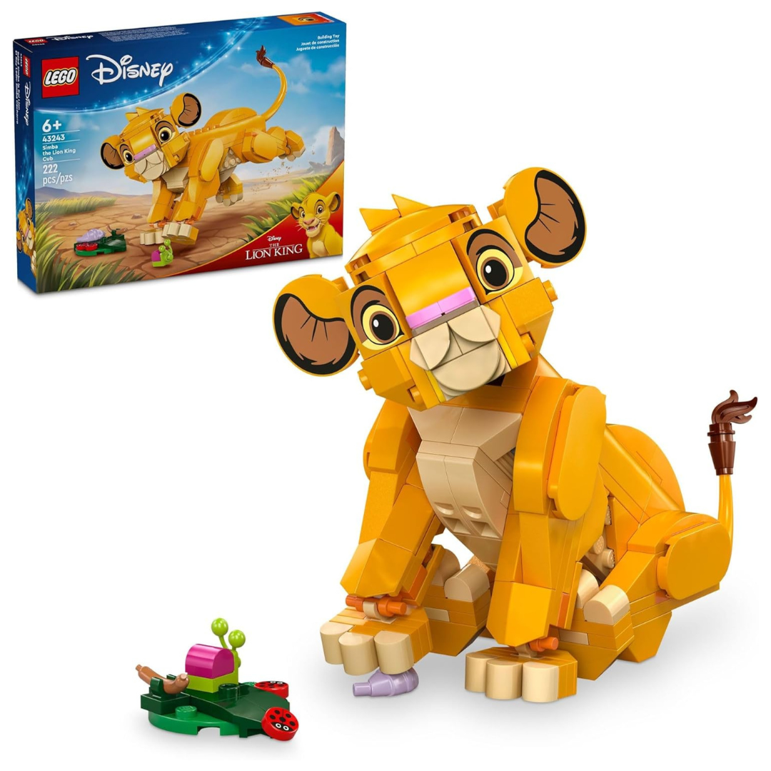 222-Piece LEGO Disney Simba The Lion King Cub Building Toy (43243)