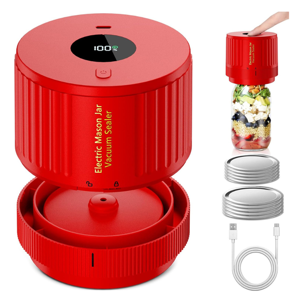 Love Moment Electric Mason Jar Vacuum Sealer Kit