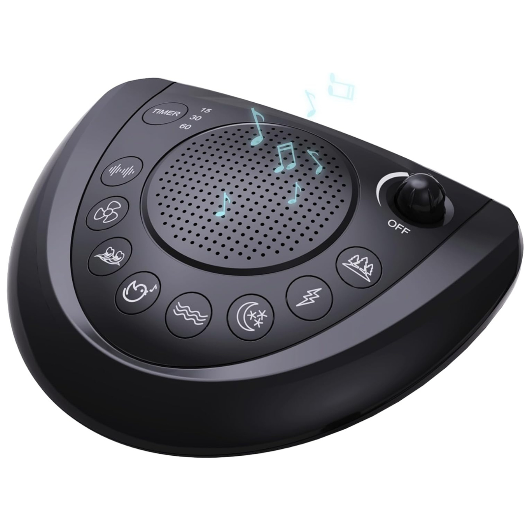Portable White Noise Machine With 24 Soothing Sounds