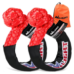2-Piece Nilight 1/2" X 24" Synthetic Soft Shackles (Red)